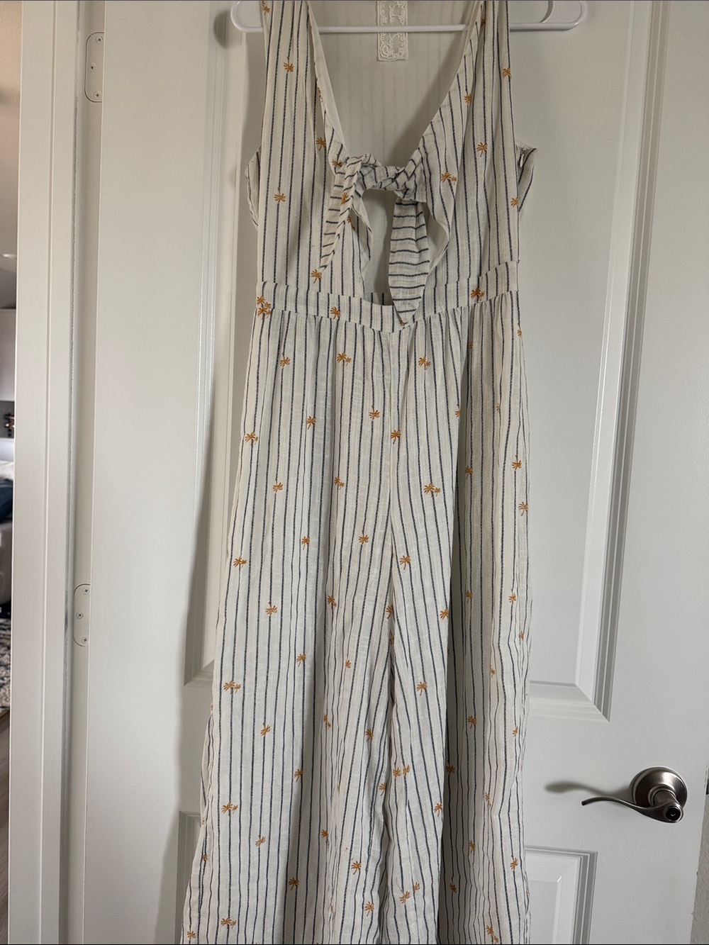 Women’s tropical linen jumpsuit